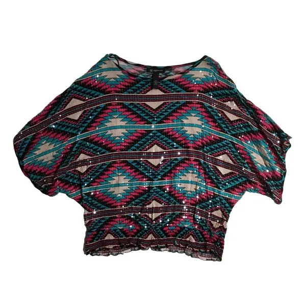 INC Sequin Detail Blouse - Image 3