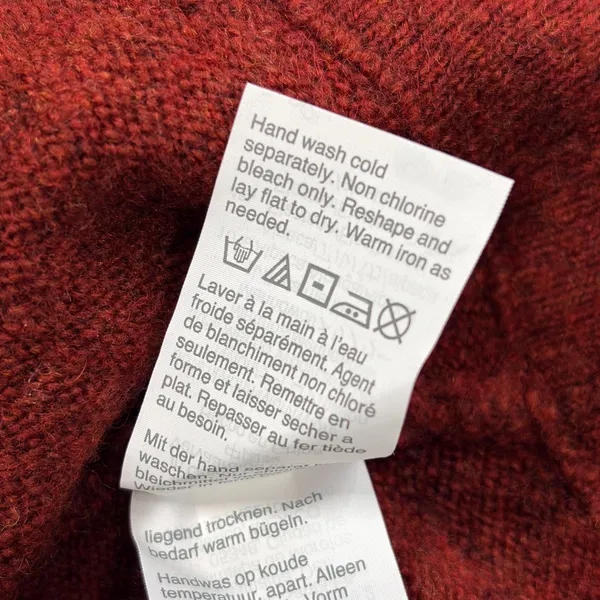NWT‎ Madewell Women Wrap Sweater Scarlet Knit Long Sleeve V Neck Merino Wool S - Image 8
