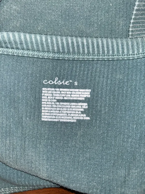 Green Ribbed Tank Top - Image 3