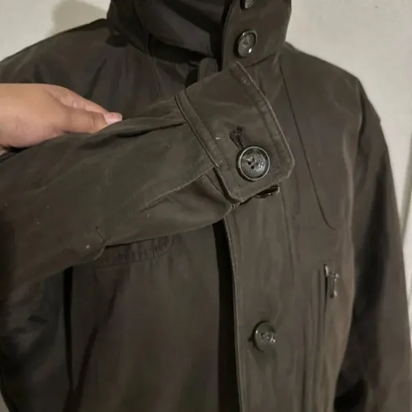 London Fog Brown Heavy Hooded Coat – Size M - Image 6