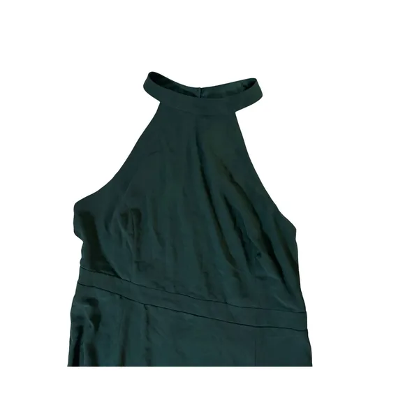 NWOT Lulus Size 1X Confidently Charismatic Emerald Backless Halter Maxi Dress - Image 4