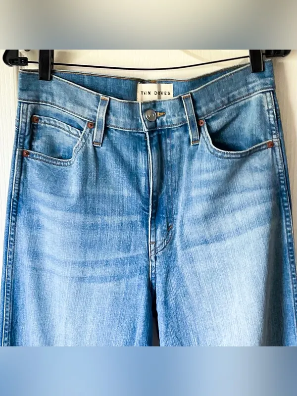Emerson Fry Twin Doves Treasure Straight Jeans Worn Blue 30 EUC - Image 7