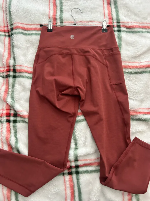 Burgundy Leggings Red Size M - Image 2