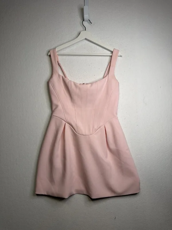 Babyboo Janiyah Corset Bodice Mini Dress in Blush - Image 6