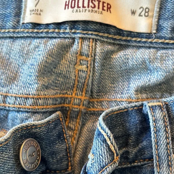 Hollister Medium Blue Ripped Skinny Jeans‎ - Image 7