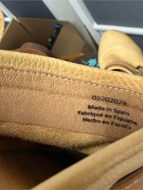 Free People Culver City Clog Leather Tan Clog Mules with Buckle - Image 8