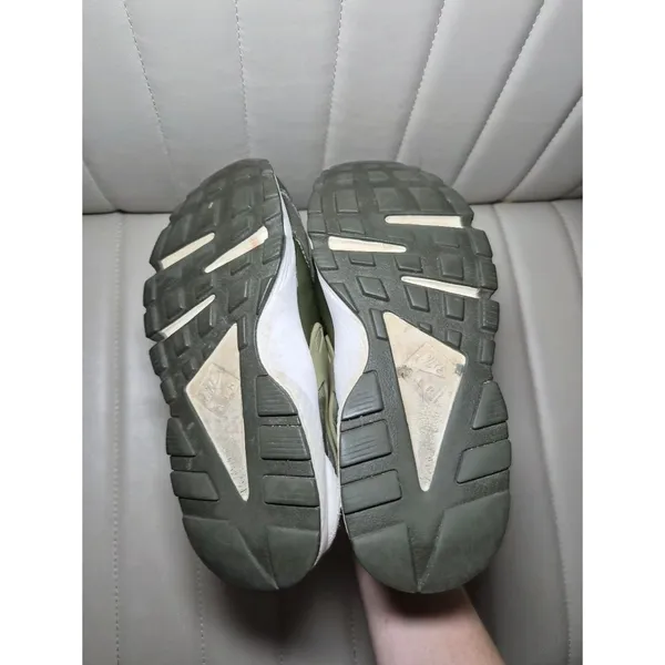 CROC SKIN Sneakers Hurache Olive Green Athletic Sneakers - Casual 6.5 Shoes - Image 6