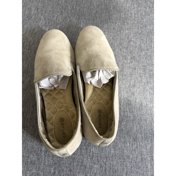Birdies Womens The Starling Suede Leather Slip-On Shoes Size 7 Latte - Image 7