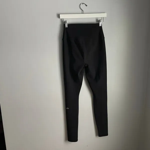 Alo‎ Yoga Womens Ripped Cutout Warrior Leggings Black Small High Waisted Workout - Image 5