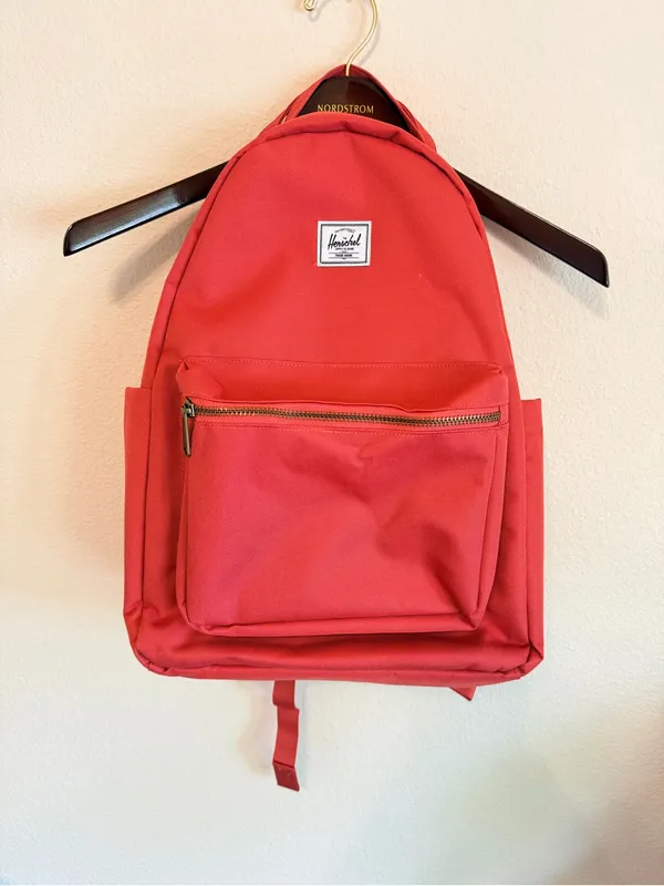 Herschel coral red medium sized backpack, laptop backpack, New! Orange - Image 2