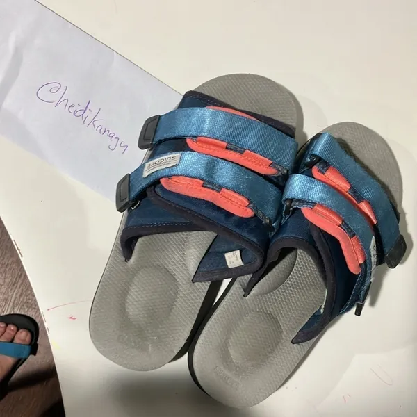 Suicoke Moto cab slides 7 size 8‎ Blue - Image 11