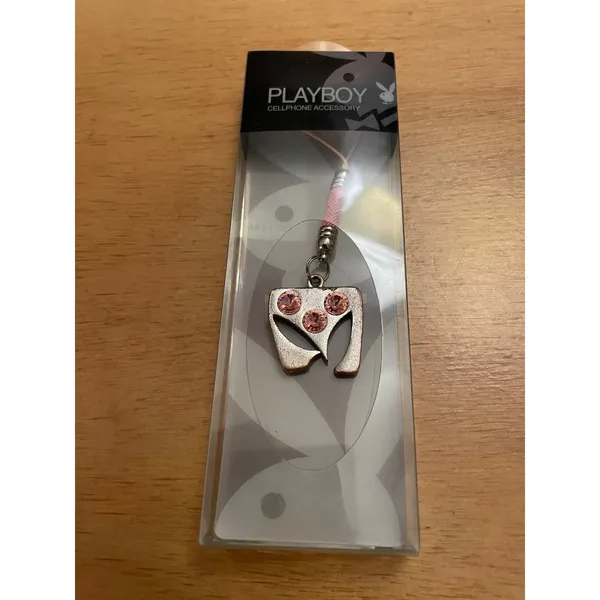 New Playboy Bunny Ears Pink Bling Rhinestones Cellphone Accessory - Image 3
