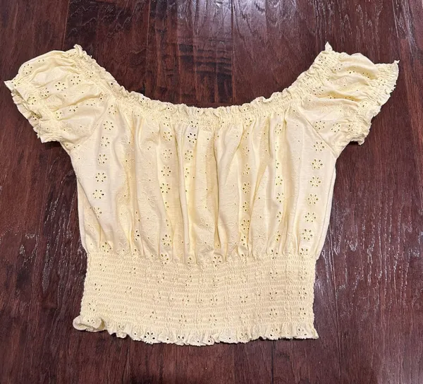 Forever 21 Yellow Off The Shoulder Top - Image 2