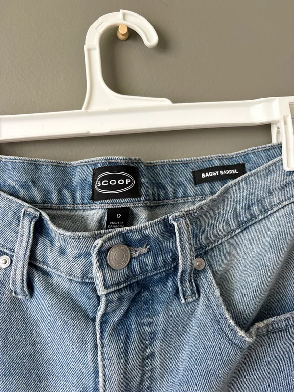 Scoop medium wash barrel jeans Blue Size 12 - Image 3