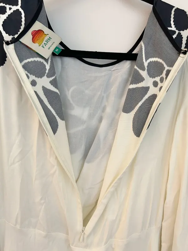 Farm Rio Black Palermo Cut Out Maxi Dress Vacation Tropical Resort Wear Size M - Image 13