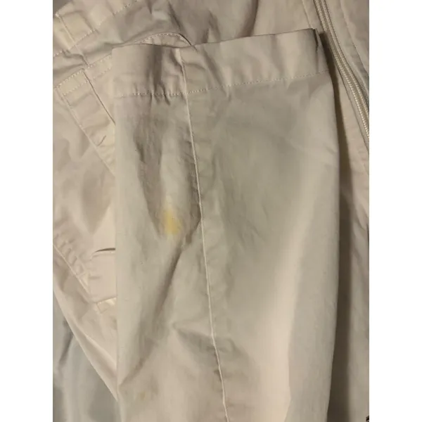 Studio Works Woman White Zip Up Utility‎ Jacket Plus Size 1X Cotton Blend - Image 5