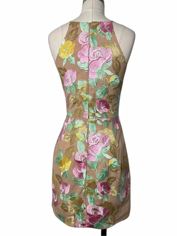 Dress The Population Lucy Embroidered Mini Dress - Image 4