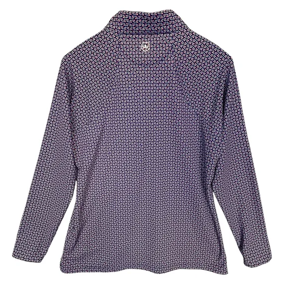 Peter Millar‎ Crown Sport Womens Perth Performance Pullover Top Blue Print Large - Image 2