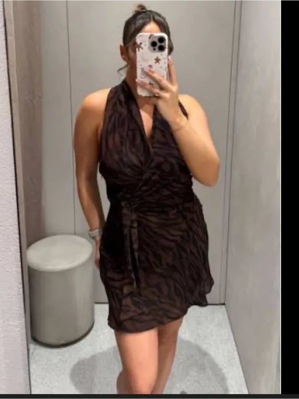 Zara printed mini‎ dress - Image 2