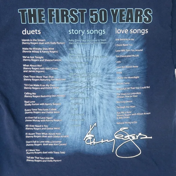 Gildan Kenny Rogers The First 50 Years Country Music Shirt - Image 6