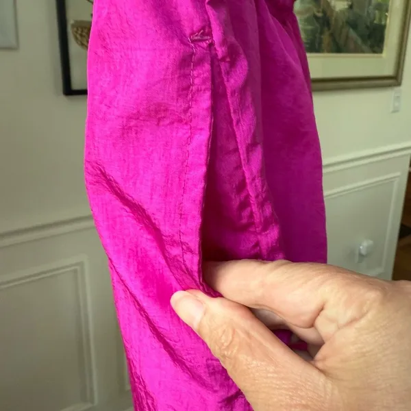 Vintage 90s 1994 Magenta Fuchsia Link Windbreaker Track Pants M - Image 7