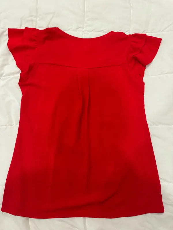 Boutique Red Blouse - Image 4
