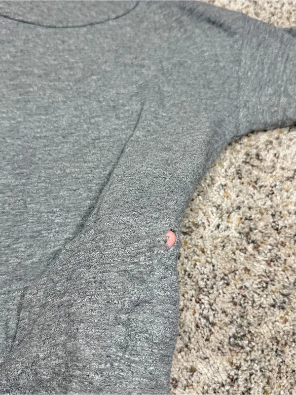 Madewell Whisper Cotton Crewneck Tee Small S Grey Heather Short Sleeve C0984 - Image 8
