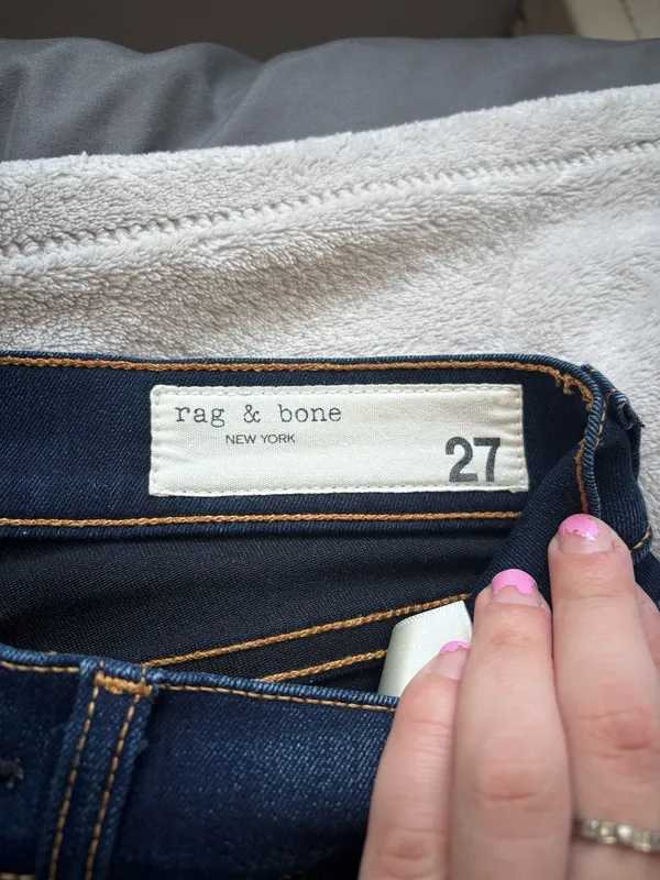 Rag & Bone Jeans High-Rise Ankle Skinny SIZE:27 Rarely Worn - Image 2