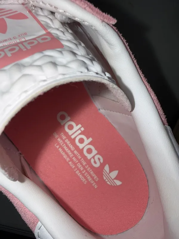 Adidas Gazelle Bold ‘Super Pop” Pink Suede Women's Sneakers with White Stripes - Image 11