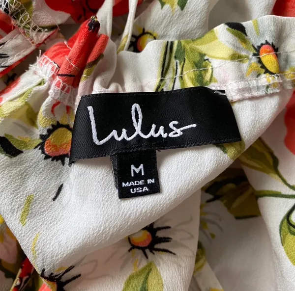 Lulus Nostalgia White and Red Floral Print Crop Top - Image 7