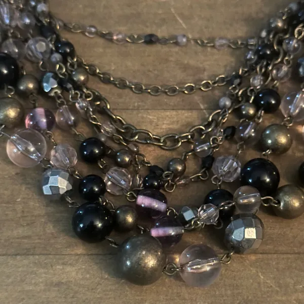 Lia Sophia Fancy That layered multi bead chain necklace - Image 3
