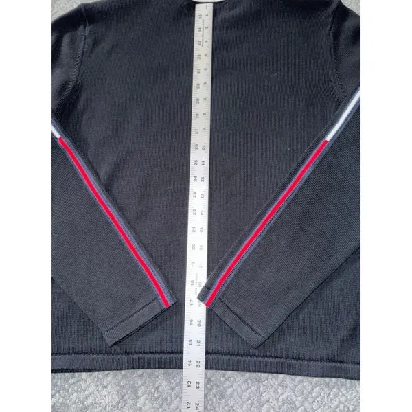 Tommy Hilfiger Women's Long Sleeve Knit Sweater Snap Button Size XL Y2K - Image 9