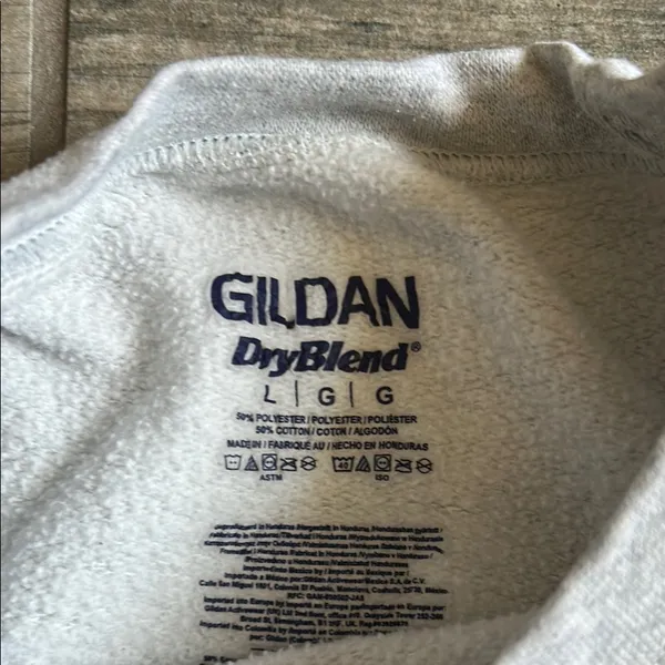 Gildan Gray Crewneck Sweater San Diego Lacrosse - Image 2