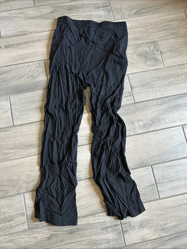 H&M Black Women's Straight Leg Lounge Pants - Image 4