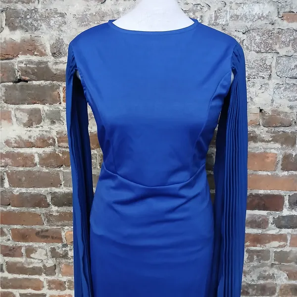Metamorphosis Girl Women's Dress Size Large Blue Formal Wedding Cocktail Party - Image 6