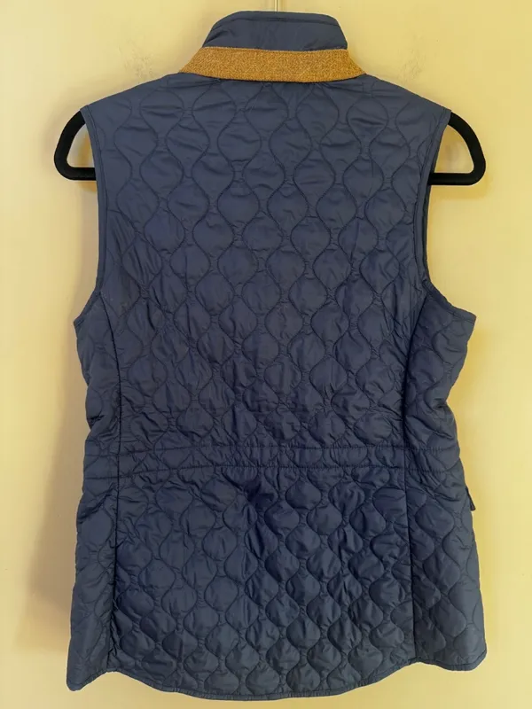 NWT Peter Millar Addison Quilted Travel Vest Navy M Medium Golf *CC customized* - Image 8