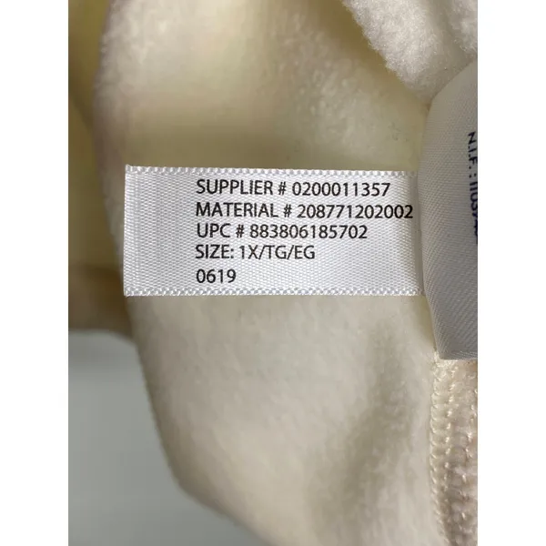 Chaps‎ Womens Cream Brown Sherpa Full Zip Vest Plus Size 1X EP3011 - Image 7