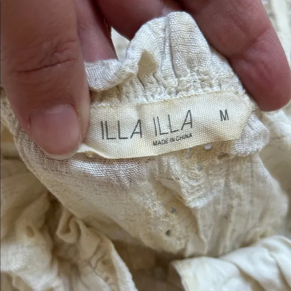 ILLA ILLA Cream Ruffled Dress - Image 2