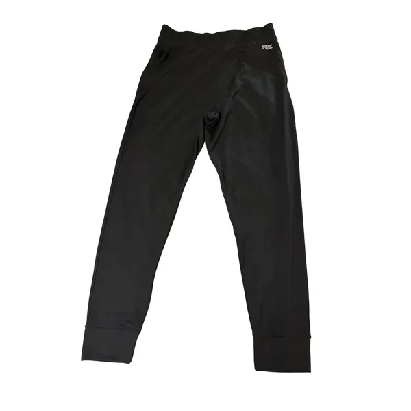 Victoria's Secret PINK Active Ultimate High Waist Jogger Size Large Black Pocket - Image 2