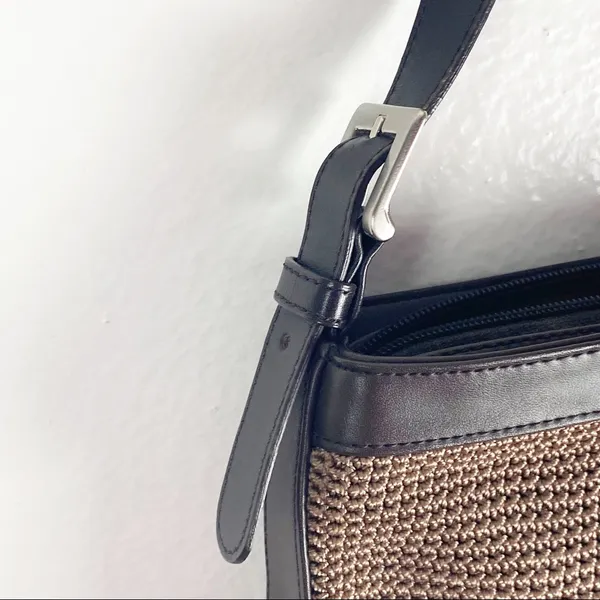 THE SAK Elliott Luca Brown Crochet Knit Adjustable Strap Shoulder Bag Casual - Image 11
