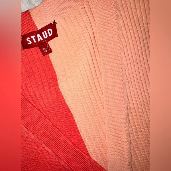 NEW Staud Shoko Long sleeve ribbed Sweater midi Dress Sz S - Image 8