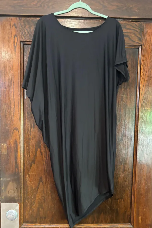 ATHLETA Sunlover Hilo UPF Asymmetrical Dress Black - Image 3