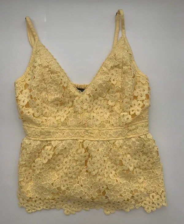 Abercrombie yellow peplum tank - Image 2