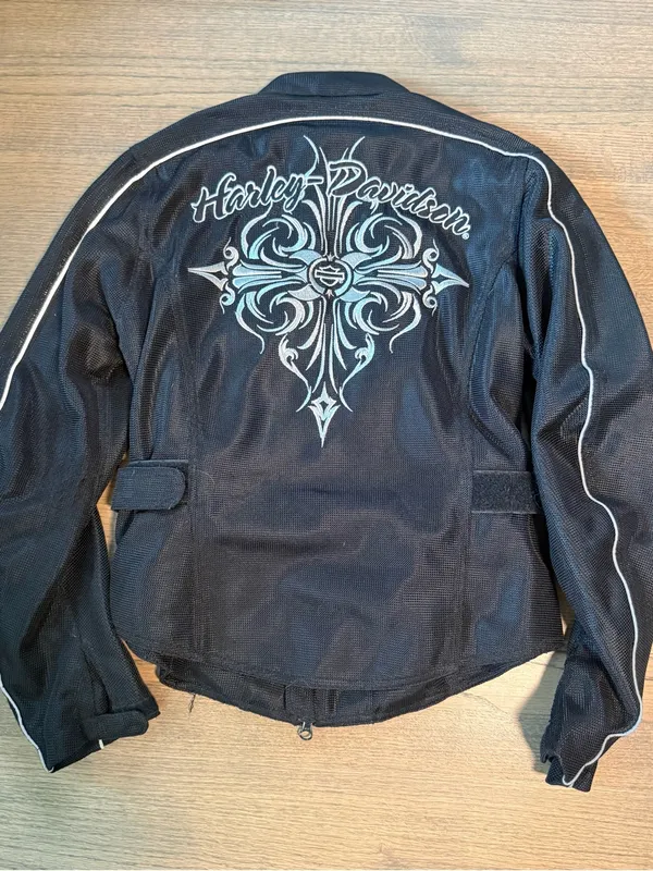 Harley-Davidson Women's Jacket Black Riding Jacket Size Small - Image 8