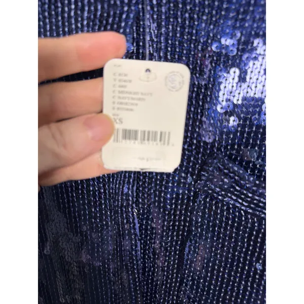 Free People Sophie Sequin Mini Dress Midnight Navy XS‎ NWT Party Glam - Image 9
