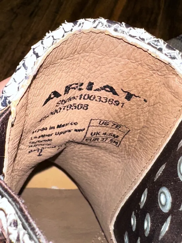 Ariat Snakeskin ankle boots - Image 4