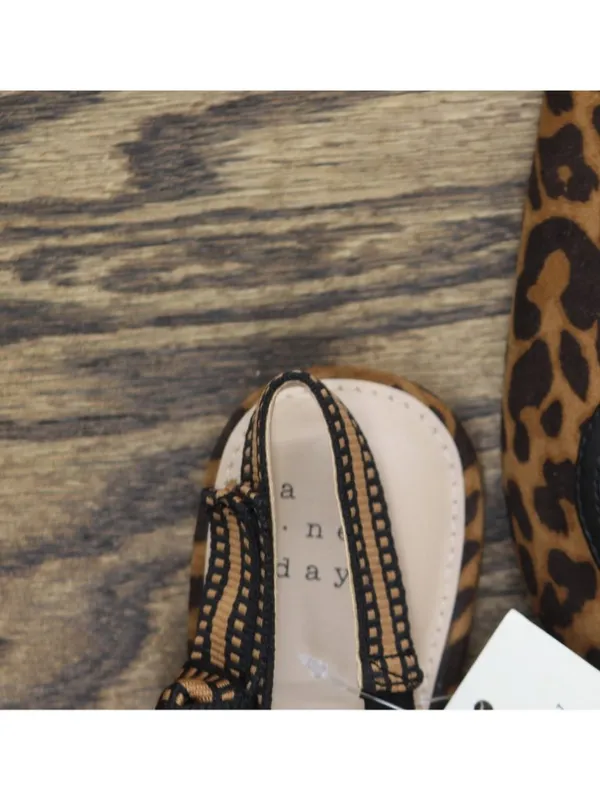 NWT A New Day London Slingback Pointed Toe Flats 94303557 Cheetah Brown 8M - Image 9