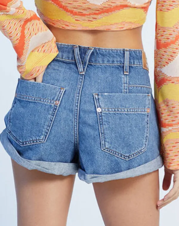 Free People Denim Shorts We The Free Concert - Image 2