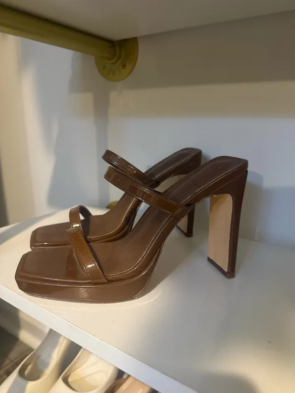 DSW Brown Block Heels - Image 2