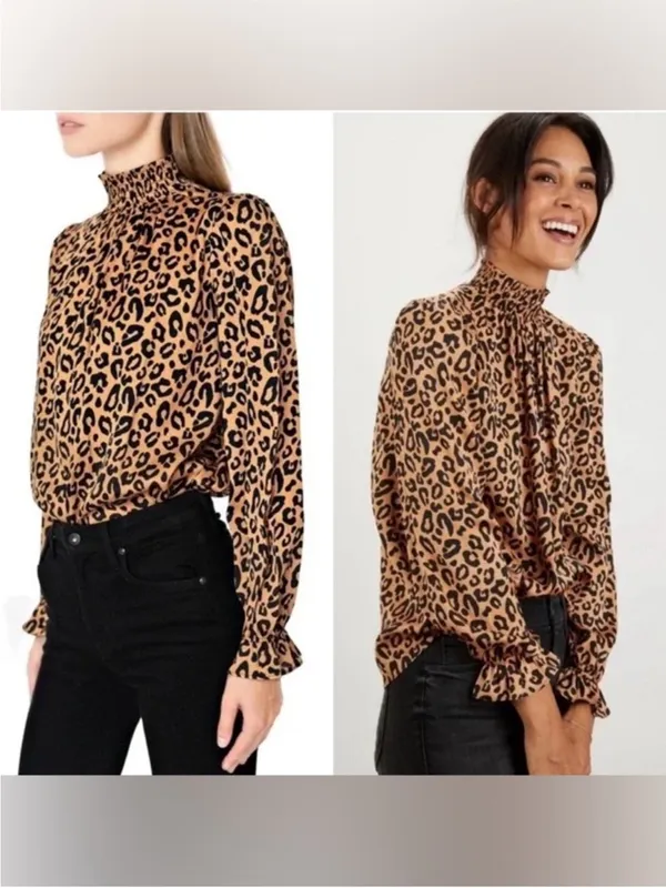 Tucker Nyc Stella Silk Blouse Size small - Image 2